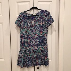 Piperlime collection sheer mini dress 100% SILK